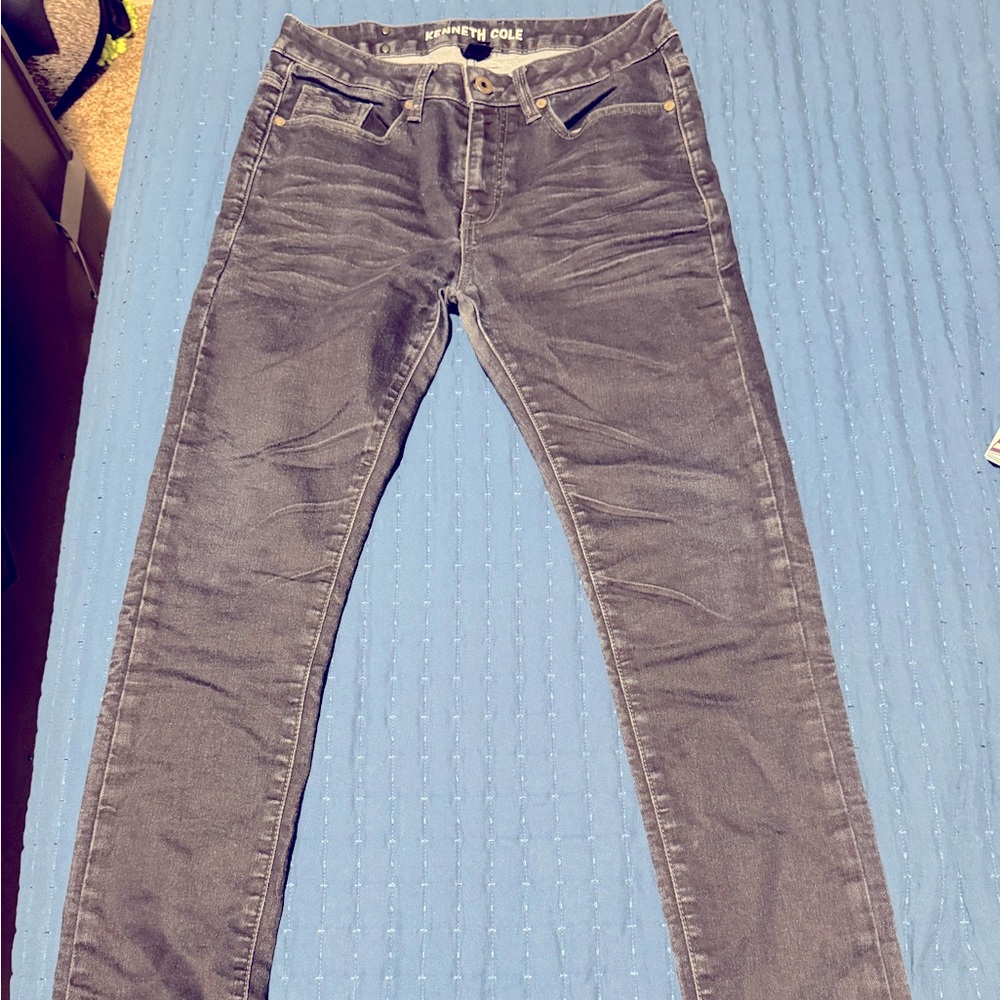 Kenneth Cole Blue Slim Jeans Modern Fit